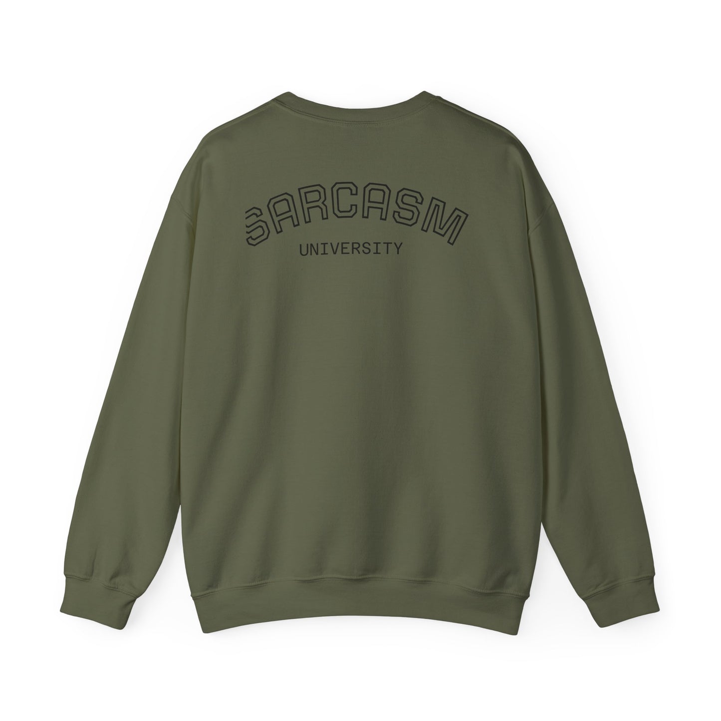 Sarcasm University Unisex Crewneck Sweatshirt - Cozy Humor for Every Occasion