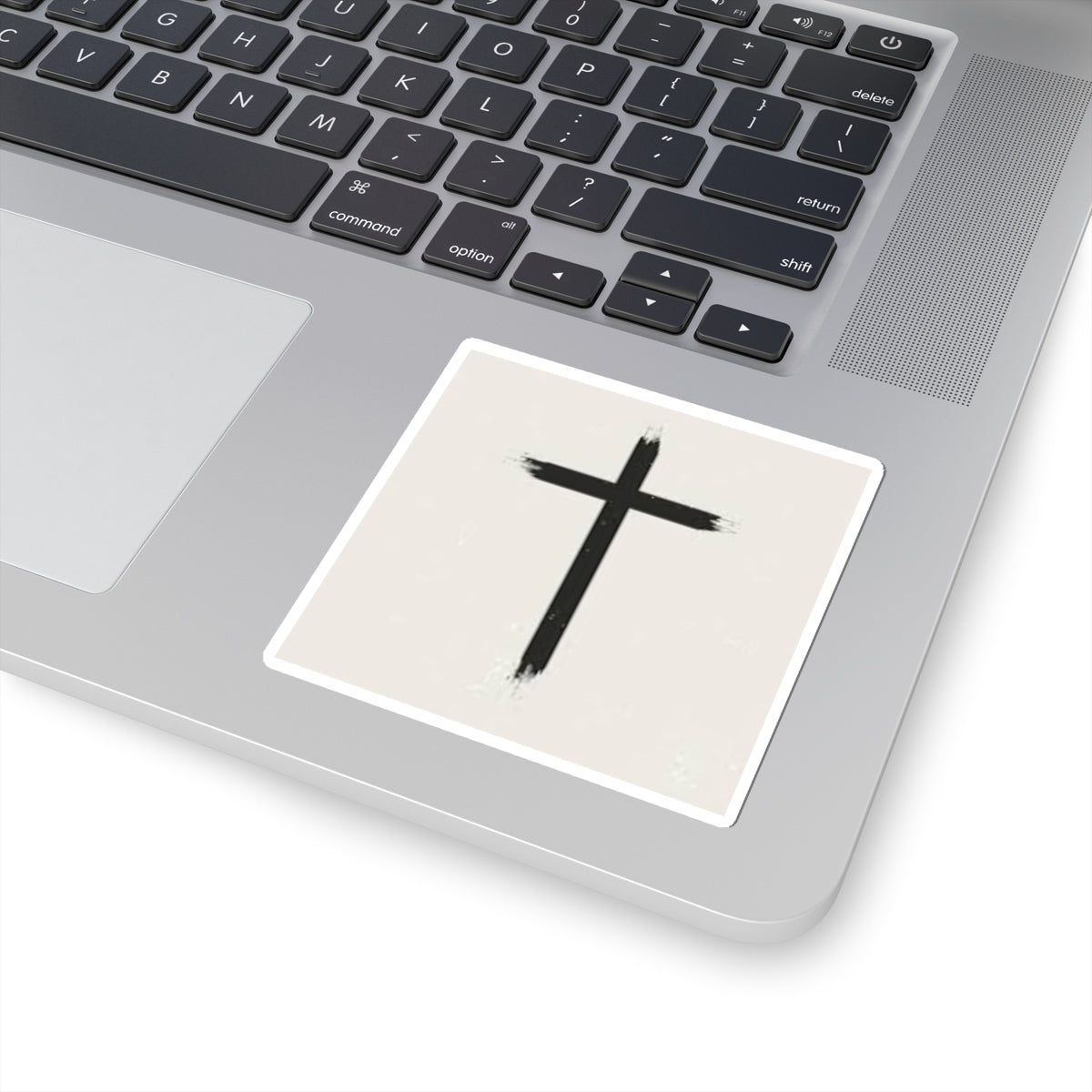 Minimalist Cross Kiss-Cut Stickers - Faith-Inspired Decor for Laptops and Journals