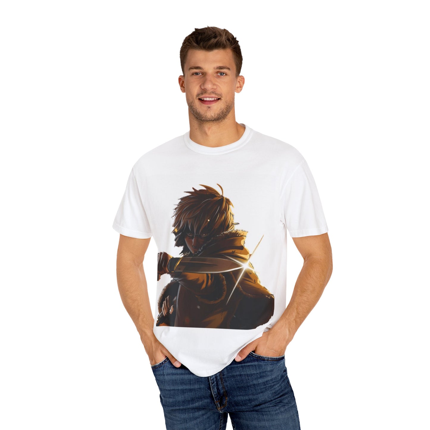 Heroic Adventure Unisex Garment-Dyed T-Shirt | Anime Inspired Design